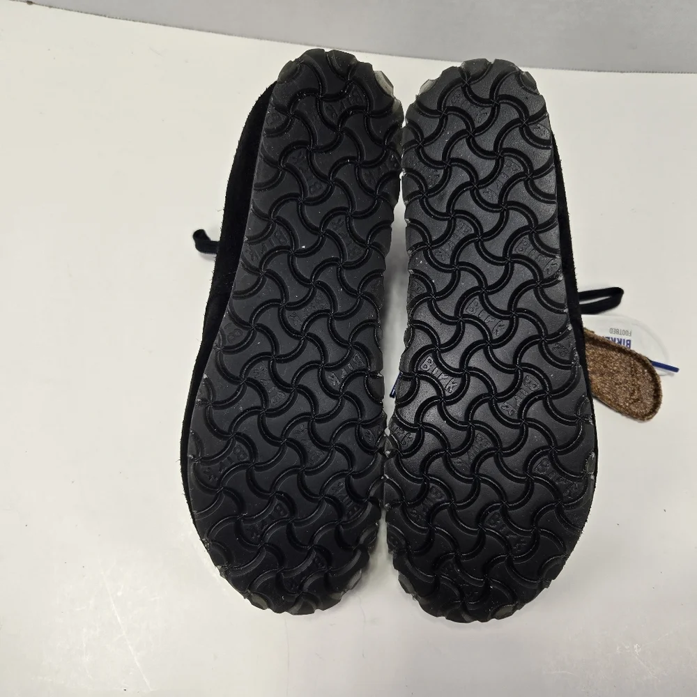 Birkenstock Dundee Plus Black Suede Shoes Women's Size EU 38 Narrow US 7-7.5